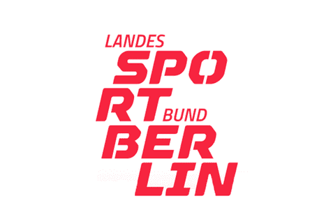 Logo LSB Logo des Sportbund Berlin (rote Schrift auf weißem Hintergrund)